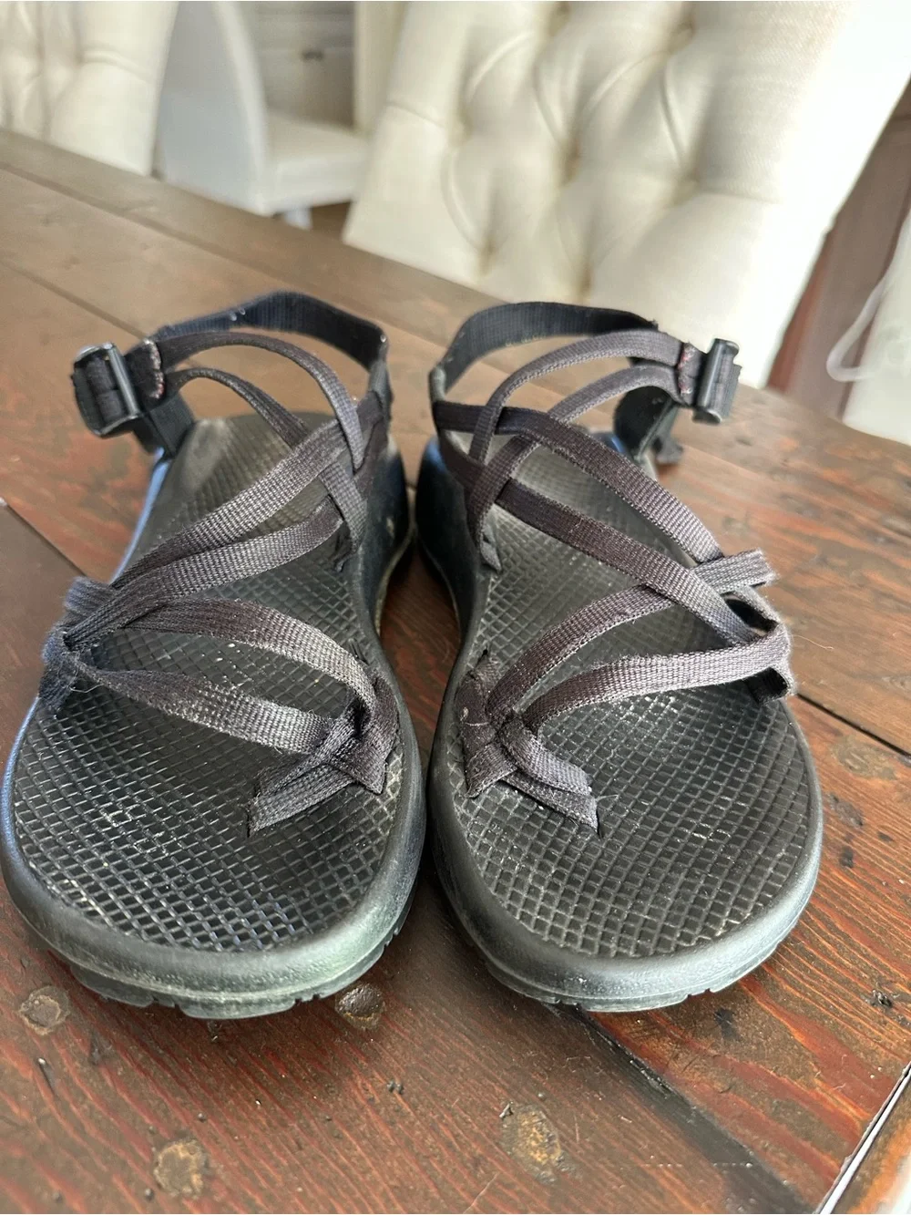 Chaco Black Strappy Women's Outdoor Sandals